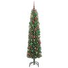 vidaXL Artificial Christmas Tree with 300 LEDs with Stand Green 210 cm