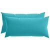 vidaXL Cushion Cover 2 pcs HEERLEN Turquoise 40 x 70 cm Polyester