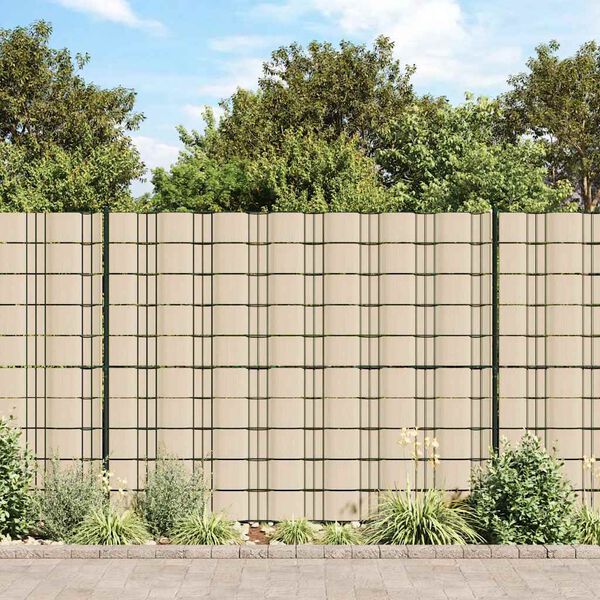 vidaXL Garden Privacy Screen PVC 70x0.19 m Cream