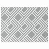 vidaXL Outdoor Rug Geometric ARAKIL Grey and White 400 x 300 cm