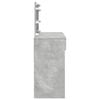 vidaXL Dressing Table with LED Concrete Grey 100x40x120 cm