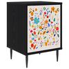 vidaXL Bedside Cabinet MAINZ Black Oak 36 x 33 x 51 cm Engineered Wood