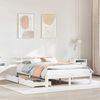 vidaXL Bed Frame with Drawers without Mattress White 140x200 cm