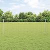 vidaXL Fence with Post Silver 0.8 x 25 m Steel