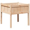 vidaXL Garden Planter Nature 70 x 70 x 70 cm Solid Pine Wood
