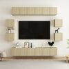 vidaXL 10 Piece TV Cabinet Set Sonoma Oak Engineered Wood