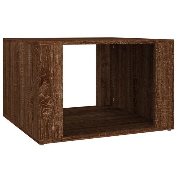 vidaXL Bedside Table Brown Oak 57x55x36 cm Engineered Wood