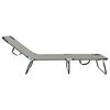 vidaXL Folding Sun Lounger Folding 2 pcs Grey 56 x 189 x 87cm Fabric