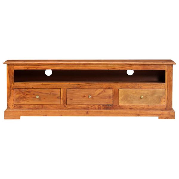 vidaXL TV Cabinet 120x30x40 cm Solid Acacia Wood