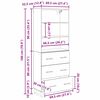 vidaXL Highboard Old Wood 69.5 x 34 x 180 cm Engineered Wood