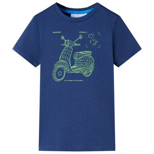 vidaXL Kids' T-shirt Dark Blue 92