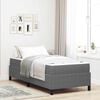 vidaXL Bed Frame with Mattress Light Grey 90 x 190 cm Fabric