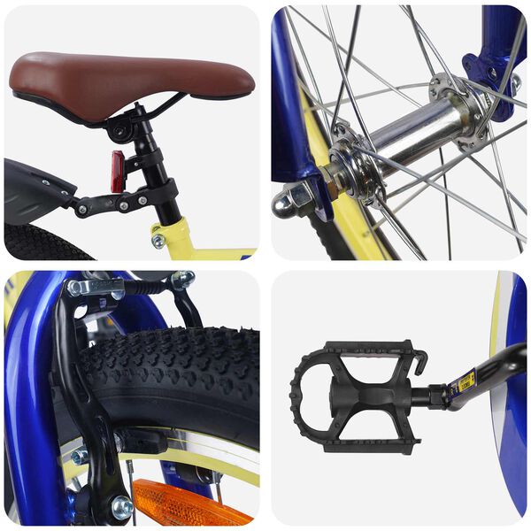 vidaXL Kids Bike 20'' for 6-11 Years Old Yellow