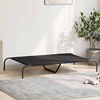 vidaXL Elevated Dog Bed Black 130x80x20 cm Oxford Fabric and Steel