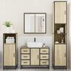 vidaXL 4&nbsp;Piece Bathroom Furniture Set&nbsp;Sonoma Oak Engineered Wood
