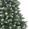 vidaXL Artificial Christmas Tree with 300 LEDs with Stand Green 210 cm