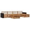 vidaXL Outdoor Sofa Set 6 pcs Natural Solid Acacia Wood