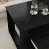 vidaXL Coffee Table Set 2 pcs Black Oak Engineered Wood