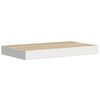vidaXL Floating Wall Shelves 4 pcs Oak and White 40x23x3.8 cm MDF