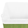 vidaXL Bamboo Laundry Basket Green 83 L