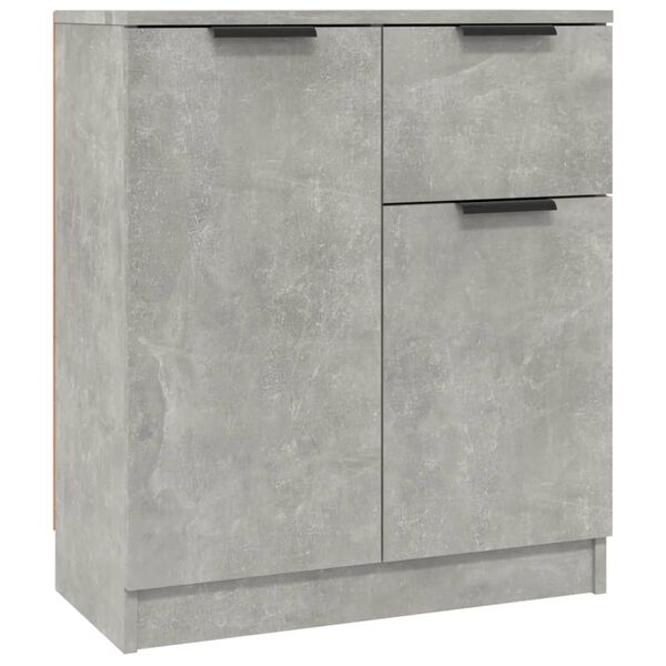 vidaXL Sideboards 2 pcs Concrete Grey 60x30x70 cm Engineered Wood
