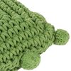 vidaXL Throw Pillow Basketweave with Pillow Green 50 x 50 cm Cotton
