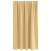 vidaXL Blackout Curtains with Rings 2 pcs Beige 140 x 140 cm Polyester