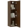 vidaXL Wall-mounted TV Cabinets 2 pcs Brown Oak 30.5x30x110 cm