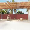 vidaXL Retractable Side Awning Brown 160x1200 cm