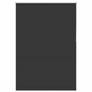 vidaXL Roller Blind Blackout Black 105x175 cm Fabric Width 100.7 cm Polyester