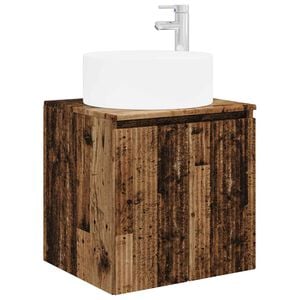 vidaXL Wall-mounted Sink Vanity Old Wood 49.5 x 44.5 x 65.5 cm