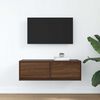 vidaXL TV Cabinet Brown Oak 80x31x25.5 cm Engineered Wood