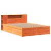 vidaXL Bed Frame without Mattress Wax Brown 140x200 cm Solid Wood Pine
