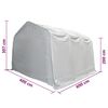 vidaXL Steel Marquee Frame 4x6 m