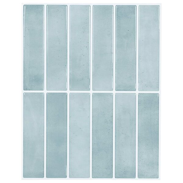 vidaXL Rectangular Tile 10 pcs Grey Green 29 x 23 x 0.08 cm