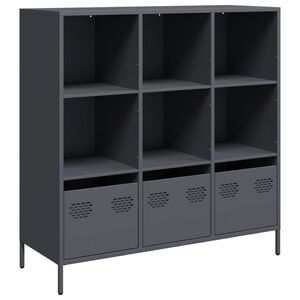 vidaXL Highboard Anthracite 101,5x39x103,5 cm Steel