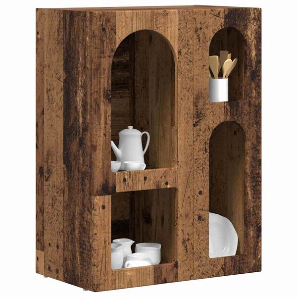 vidaXL Sideboard Old Wood 59 x 35 x 80.5 cm Engineered Wood