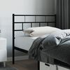 vidaXL Metal Replace Headboard Black 90 cm