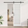vidaXL Sliding Door White and Black 78 x 232 cm