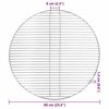 vidaXL BBQ Grill Grate Silver 60 x 60 cm Stainless Steel