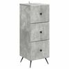 vidaXL Drawer Cabinet Concrete Grey 33 x 34.5 x 90 cm Engineered Wood
