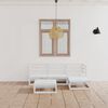 vidaXL 5 Piece Garden Lounge Set White Solid Wood Pine