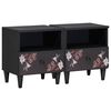 vidaXL Bedside Table 2 pcs Brown 40 x 33 x 46 cm Solid Mango Wood