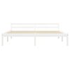 vidaXL Bed Frame without Mattress White Solid Pine Wood 180x200 cm Super King