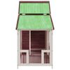 vidaXL Dog Kennel Mocha 143x60.5x109 cm Solid Wood Pine