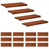 vidaXL Stair Treads 16 pcs 70 x 25 x 2 cm Brown Solid Beech Wood