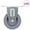 vidaXL 16 pcs Fixed Casters 75 mm