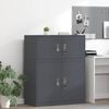 vidaXL Storage Cabinet with Storage Anthracite 90 x 40 x 40 cm Steel