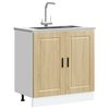 vidaXL Sink Base Cabinet&nbsp;"Porto" Sonoma Oak 80x46x81.5 cm&nbsp;Engineered Wood