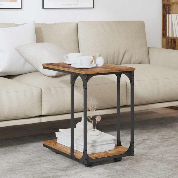 vidaXL Side Table Old Wood 50 x 35 x 55.5 cm Engineered Wood